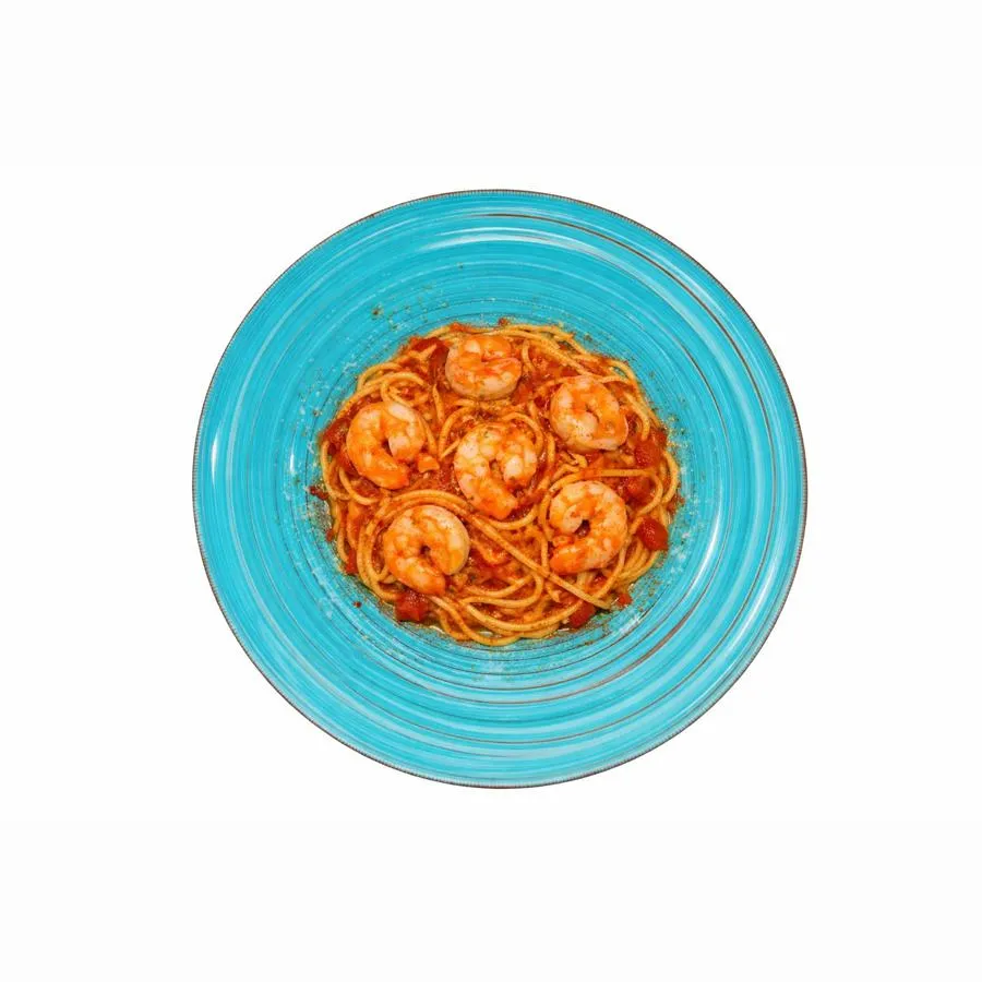 Паста с креветками в соусе маринара